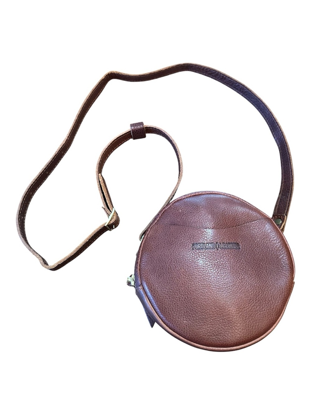 Portland Leather Small Circle Crossbody Bag - Picture 2 of 15